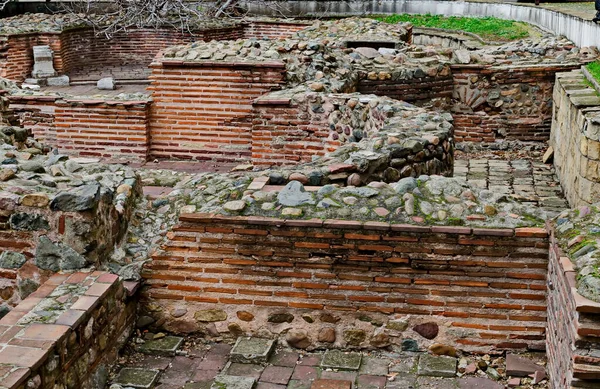 Sofía Bulgaria Noviembre 2019 Vista Algunas Las Ruinas Preservadas Del — Foto de Stock