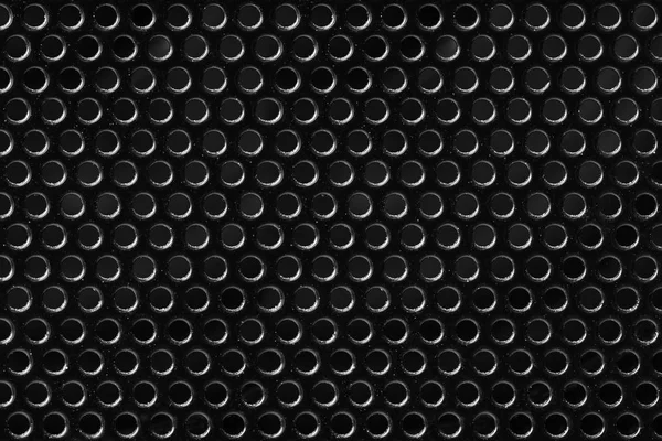 Texture Metal black mesh with round holes