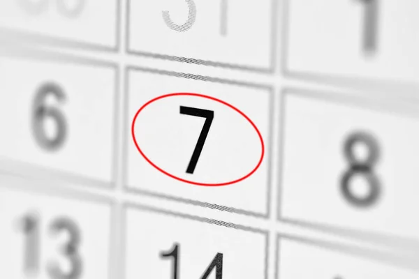 Planner calendar deadline day of the week on white paper 7