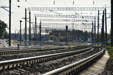Yük trenleri şehir için büyük Tren İstasyonu