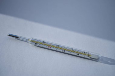 Hastalık, durumunda vücut sıcaklığını ölçme termometresi aygıt izole, kopya alanı