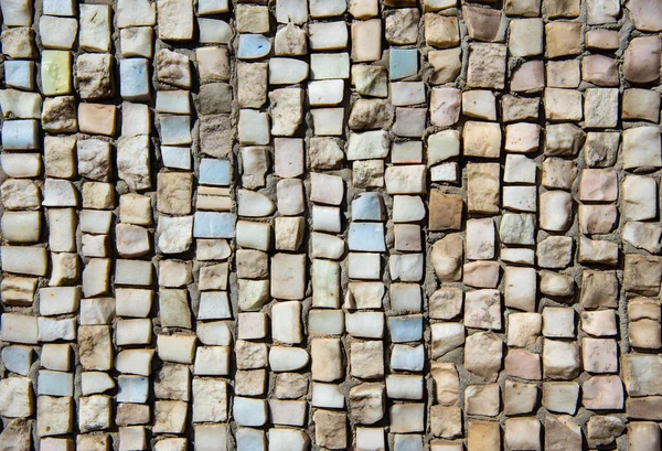 Texture de mosaïque de pierre colorée sur le mur — Photo