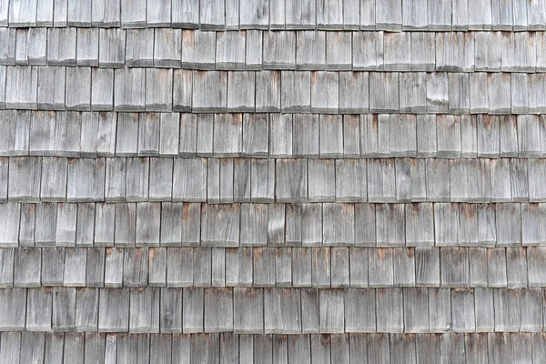 Bakgrund gamla trä takpannor, textur, svart och vitt — Stockfoto
