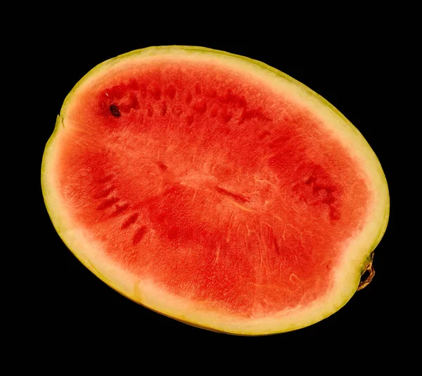 Red Watermelon Lies Kitchen Table — Stock Photo, Image