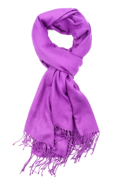 İpek eşarp. Mor İpek eşarp izole üzerinde beyaz arka plan