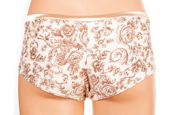 Beyaz arka planda izole manken kadın külot.