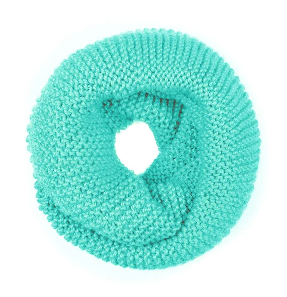 Sarı eşarp beyaz arkaplanda izole edilmiş. Kadın aksesuar.