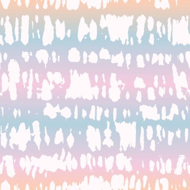 Holografik Pastel Gradyan Tie-Boya Shibori Çizgili Vektör Dikişsiz Desen