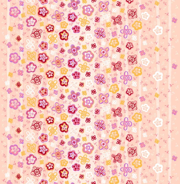 Vivid Repeating Floral Easy Making Seamless Pattern Use Filling Any — Stock Photo, Image