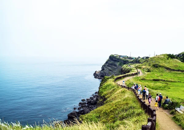 Jeju Adası'nın deniz manzarası