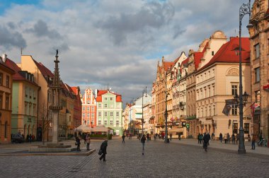 11.03.2016. Wroclaw City, Polonya'da Eski Şehir 