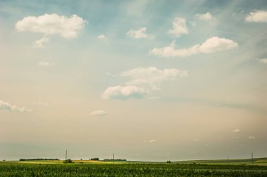 bulutlar ve alanları yatay, yatay