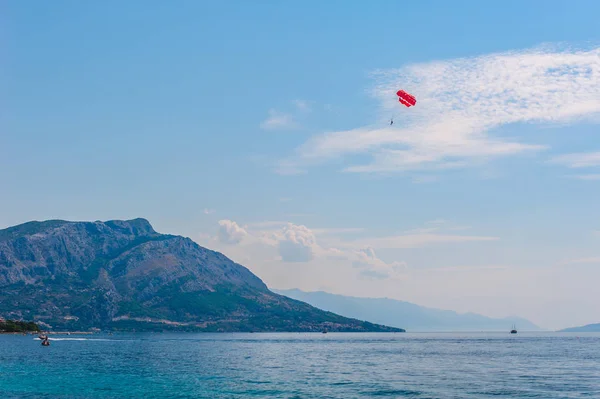 Volo Planato Sulla Costa Dalmata — Foto Stock