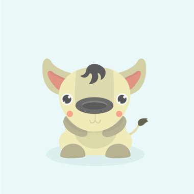 Arka plan üzerinde çizgi film komik sırtlan.