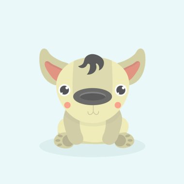 Arka plan üzerinde çizgi film komik sırtlan.