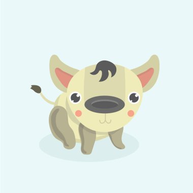 Arka plan üzerinde çizgi film komik sırtlan.