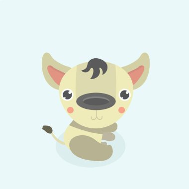 Arka plan üzerinde çizgi film komik sırtlan.