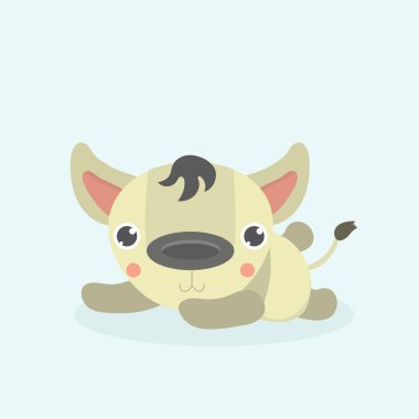 Arka plan üzerinde çizgi film komik sırtlan.