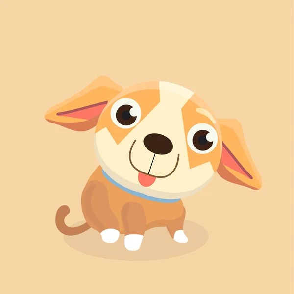 Σκυλί Chihuahua Παστέλ Φόντο — Διανυσματικό Αρχείο