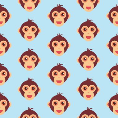 Vektör desen maymun