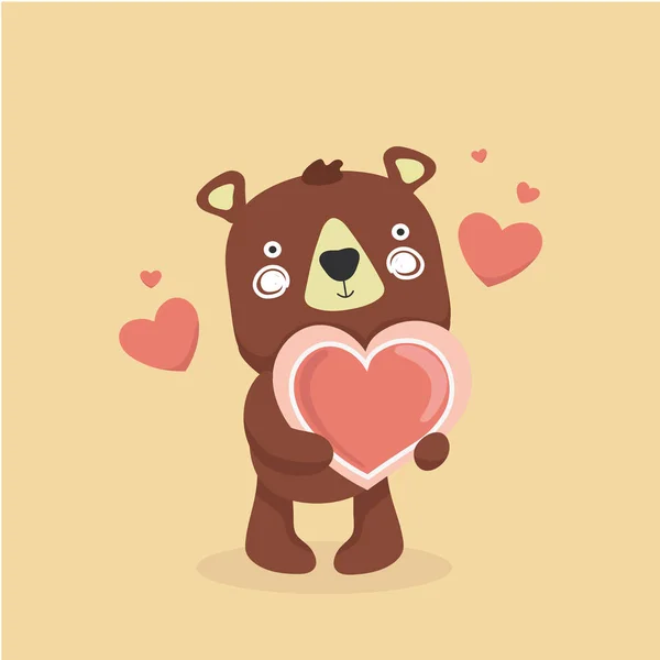 Bonito Bebê Urso Desenhos Animados —  Vetores de Stock