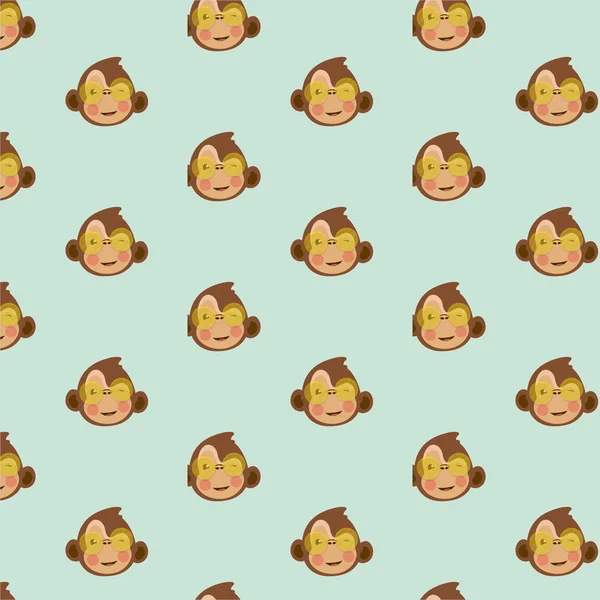 Vektör desen maymun.