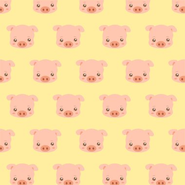 Domuz surat. Vektör desen