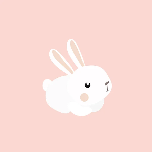 Joyeux Lapin Pâques Sur Fond Pastel — Image vectorielle