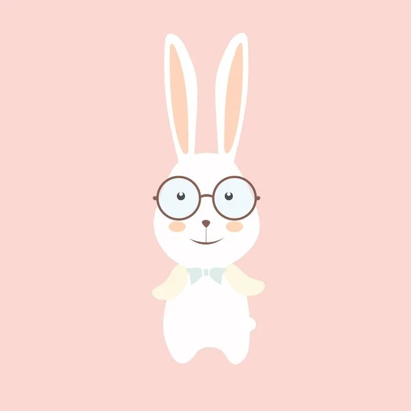 Happy Easter Bunny Pastel Background — Stock Vector