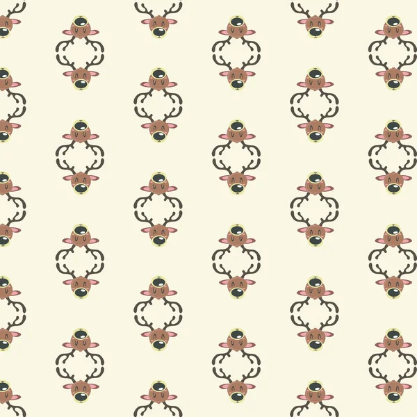 Vintage sorunsuz arka plan christmas deseni yağmur deer ile.