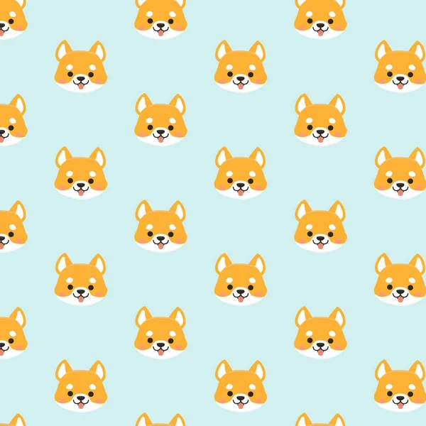 Shiba Inu seamless modeli.