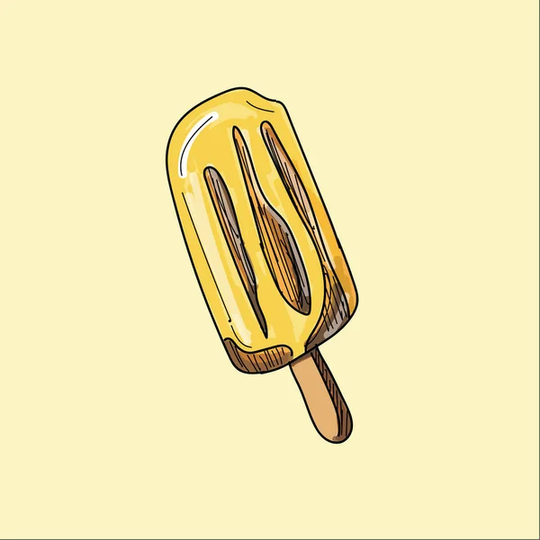 Διάνυσμα Της Popsicle Παστέλ Φόντο — Διανυσματικό Αρχείο