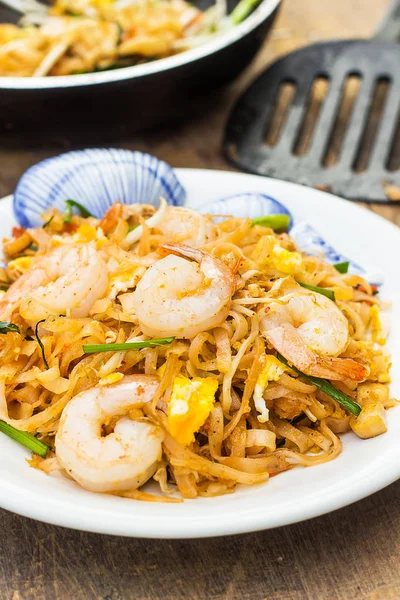 Makanan Thailand Padthai Panas Panci — Stok Foto