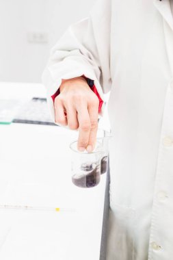 Bilim adamları, araştırma pirinç, yandan alan, odak derinliği sığ