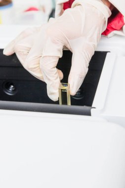 Bilim adamları, araştırma pirinç, yandan alan, odak derinliği sığ