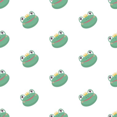 Komik karikatür kurbağa ile Seamless modeli