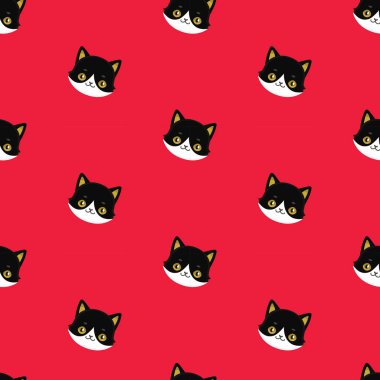 Kedi siyah başkanları seamless modeli