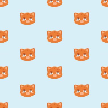 Desen ile sevimli kedi