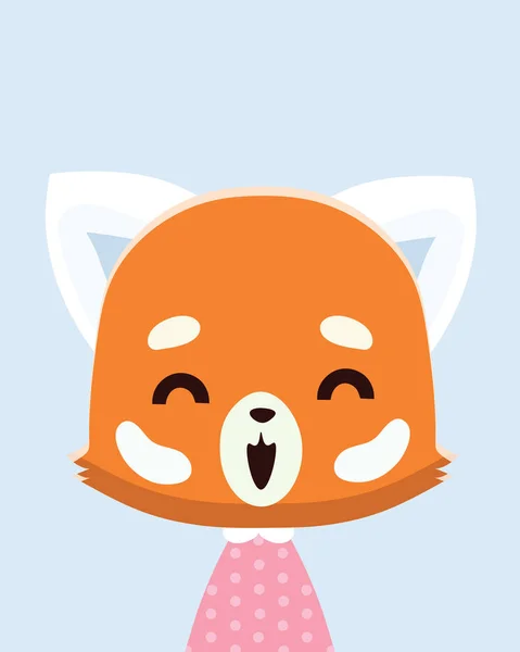 Cute Red panda. — Stock Vector