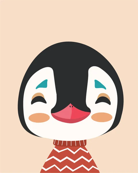 Niedlicher Pinguin. — Stockvektor
