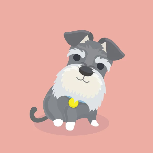 ภาพเวกเตอร์การ์ตูนสุนัข Schnauzer — ภาพเวกเตอร์สต็อก