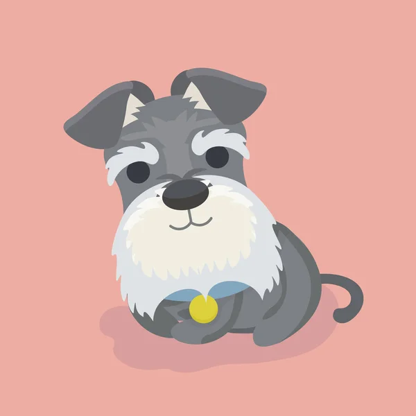 ภาพเวกเตอร์การ์ตูนสุนัข Schnauzer — ภาพเวกเตอร์สต็อก