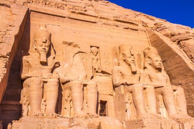 Abu Simbel Tapınağı, UNESCO Dünya Mirası Alanı, Aswan, Mısır.
