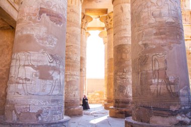 Antik Kom Ombo Tapınağı, Aswan, Mısır.