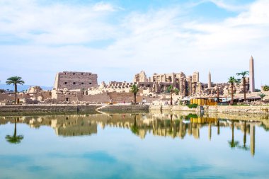 Antik Karnak Tapınağı, UNESCO Dünya Mirası Alanı, Luxor, Mısır.