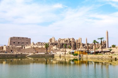 Antik Karnak Tapınağı, UNESCO Dünya Mirası Alanı, Luxor, Mısır.