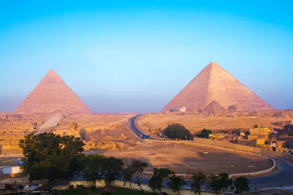 Velká Pyramida Gíze Místo Světového Dědictví Unesco Káhira Egypt — Stock fotografie