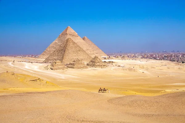 Grande Piramide Giza Patrimonio Mondiale Dell Unesco Cairo Egitto — Foto Stock