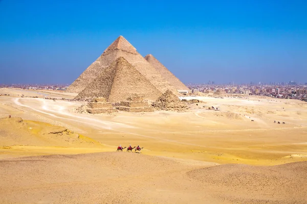 Velká Pyramida Gíze Místo Světového Dědictví Unesco Káhira Egypt — Stock fotografie