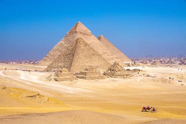 Great Pyramid Giza Unesco World Heritage Site Cairo Egypt — стокове фото